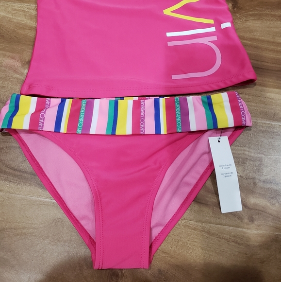 Calvin Klein 2-pc. Swimsuit for girls size L 12-14 - Picture 3 of 3